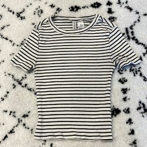 striped crop top from h&m